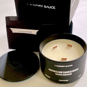 Laundry Sauce Australian Sandalwood 3-wick 15.8 ounce 80+ hour candle NEW